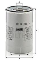 FILTRO COMBUSTIBLE VOLVO FE WK11038Z MANN FILTER MANCOM2070