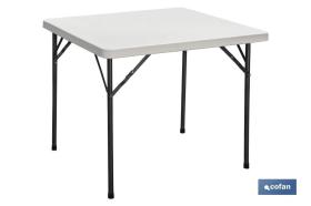 Mesa plegable cuadrada COFAN COFNEV2001