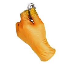 Guante nitrilo desechable naranja grippaz talla 9 JUBA JUBGUA2010