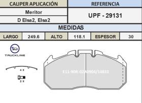 JUEGO PASTILLAS MAN / RVI / VOLVO TRUCKLINE TRUPAS2006