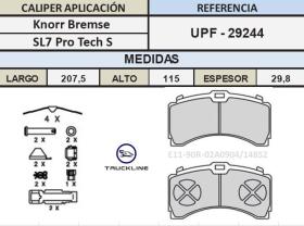 JUEGO PASTILLAS MERCEDES ACTROS MPIII, ACTROS MPIV TRUCKLINE TRUPAS2014