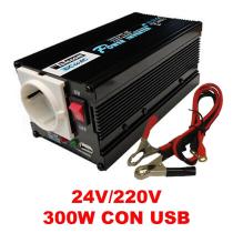 Transformador de corriente 24v 220v 300w con usb COVALPETROL COVINV2001