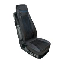 Funda asiento de cuero sintético negro con azul LAMPA LAMACC2010