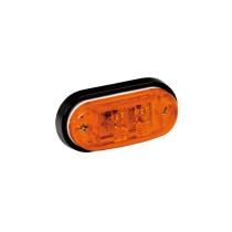 LUZ PERIMETRAL LATERAL OVALADA AMBAR 2 LEDS 24V LAMPA LAMPER2035