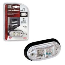 LUZ PERIMETRAL DELANTERA OVALADA BLANCA 2 LEDS 24V LAMPA LAMPER2037