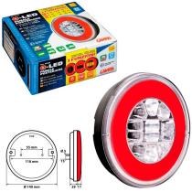 Faro trasero redondo 29 leds 12/24v 3 funciones LAMPA LAMPER2038