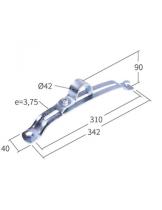 SOPORTE ALETA REGULABLE PLASTICO DE 42 GENERICO LOCSOP2003