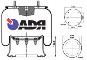 FUELLE DE SUSPENSION ADR ADRSUS2026