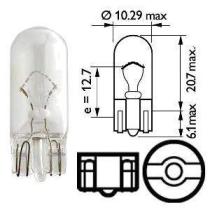 LAMPARA T10 - 12V 5W W5W BOSMA BOSLAM2034