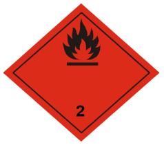 ADHESIVO CLASE 2 GAS INFLAMABLE RESMA RESADH2005