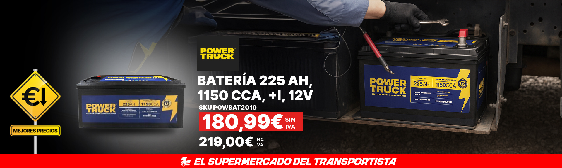 Bateria Power Truck 225